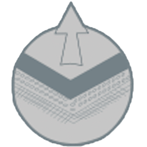 Icono de producto transpirable.